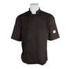 Mercer Culinary Genesis Unisex Black Short Sleeve Chef Jacket - XL - M61022BK1X 