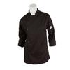 Mercer Culinary Genesis Women's Black Long Sleeve Chef Jacket - XS - M61030BKXS 