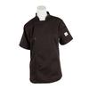 Mercer Culinary Genesis Women's Black Short Sleeve Chef Jacket - XXL - M61032BK2X 