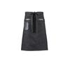 Mercer Culinary Metro Edge Black Cotton Denim Mid-Bistro Apron - M63204BKD 