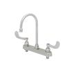 T&S Brass EverSteel Stainless Steel 8in Deck Mount Workboard Faucet - S-1142-04 