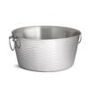 TableCraft Wave™ 6-3/4gl Round Stainless Steel Beverage Tub - WBT199 