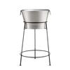 TableCraft 11gl Stainless Steel Beverage Tub Set with Black Stand - BT2137N 