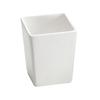 TableCraft CW4012W Cold Holding 1.5qt White Finish Square Cast Aluminum Bowl 