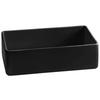 TableCraft Cold Holding 2qt Black Rectangular Cast Aluminum Bowl - CW4026BK 