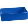 TableCraft Cold Holding 2qt Cobalt Blue Rectangular Cast Aluminum Bowl - CW4026CBL 