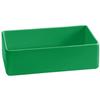 TableCraft Cold Holding 2qt Green Finish Rectangular Aluminum Bowl - CW4026GN 