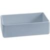 TableCraft Cold Holding 2qt Grey Finish Rectangular Aluminum Bowl - CW4026GY 