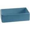 TableCraft CW4026PB Cold Holding 2qt Pigeon Blue Rectangular Aluminum Bowl 