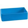 TableCraft Cold Holding 2qt Sky Blue Finish Rectangular Aluminum Bowl - CW4026SBL 