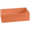 TableCraft Cold Holding 2qt Sunset Orange Rectangular Aluminum Bowl - CW4026SNX 