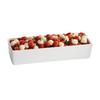 TableCraft Cold Holding 2.38qt White Rectangular Aluminum Bowl - CW4020W 