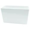 TableCraft Cold Holding 3.5qt White Finish Rectangular Aluminum Bowl - CW4035W 