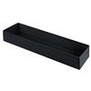 TableCraft Cold Holding 3.25qt Black Finish Aluminum Rectangular Bowl - CW4008BK 