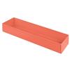 TableCraft Cold Holding 3.25qt Sunset Orange Aluminum Rectangular Bowl - CW4008SNX 