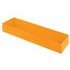 TableCraft CW4008X Cold Holding 3.25qt Orange Aluminum Rectangular Bowl 