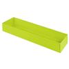 TableCraft Cold Holding 3.5qt Lime Green Aluminum Rectangular Bowl - CW4018LG 