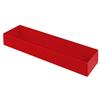 TableCraft Cold Holding 3.5qt Red Aluminum Rectangular Bowl - CW4018R 