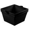 TableCraft Cold Holding 6.5qt Black Finish Aluminum Square Bowl - CW1490BK 