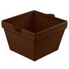 TableCraft Cold Holding 6.5qt Brown Finish Aluminum Square Bowl - CW1490BR 