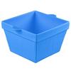 TableCraft Cold Holding 6.5qt Cobalt Blue Finish Aluminum Square Bowl - CW1490CBL 