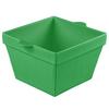 TableCraft Cold Holding 6.5qt Green Finish Aluminum Square Bowl - CW1490GN 