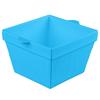 TableCraft Cold Holding 6.5qt Sky Blue Finish Aluminum Square Bowl - CW1490SBL 