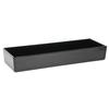 TableCraft Cold Holding 5.5qt Black Finish Aluminum Rectangular Bowl - CW4006BK 