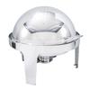 TableCraft 6.5qt Fuel Powered Chafer Dish with 180 Degree Roll Top - CW40168 