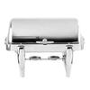 TableCraft 9qt Dripless Stainless Steel Chafer Dish with Roll Top - 12188 