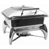 TableCraft 6qt Fuel Round Chafer Dish with Slow-Closing Hinged Cover - CW40176 