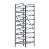 Winco Reinforced Aluminum Heavy Duty 9-Tier Can Storage Rack - ALCR-9 