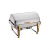 Winco Rectangular 8qt Virtuoso Chafer Dish with Food & Water Pan - 101A 