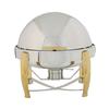 Winco Round 6qt Virtuoso Chafer Dish with Food & Water Pan - 103A 