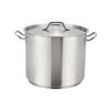 Winco 80qt Premium Induction Stock Pot with (2) Welded Handles - SST-80 