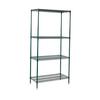 Winco Epoxy Coated 4-Tier 24in x 48in Wire Shelving Set - VEXS-2448 