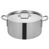 Winco Tri-Gen Induction-Ready 20qt Stock Pot with Cover - TGSP-20 