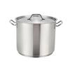 Winco 32qt Premium Induction Stock Pot with (2) Welded Handles - SST-32 