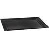 TableCraft Rectangular Cast Aluminum 17.8in x 14.6in Platter - Black - CW3620BK 