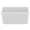 TableCraft Cold 3qt Aluminum Rectangle Serving Bowl - White - CW1530W 