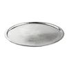 TableCraft Round 21in Dia. Stainless Steel Display Tray - Natural - RPD21 