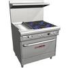 Southbend Ultimate 36in 4 Non-Clog Burner Gas Range with Convection Oven - 4361A-1gl 