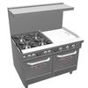 Southbend Ultimate 60in 4 Burner Range with 36in Left Thermostatic Griddle - 4604AA-3TL 