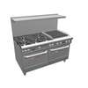 Southbend 4605AC-2CL Ultimate 60in 5 Burner Range with 24in Left Side Charbroiler 