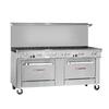 Southbend Ultimate 72in 5 Burner Range with 36in Left Sided Charbroiler - 4725DD-3CL 