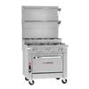 Southbend P36D-FF Platinum 36in Heavy Duty Gas Range with (2) 18in French Hot Tops 