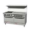 Southbend S60DD-3TL S Series 60in (4) Burner Gas Range 36in with Left SideGriddle 