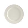 Tuxton China Inc AlumaTux© Modena Pearl White Ceramic 10.5in Plate - 1dz - AMU-007 