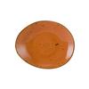 Tuxton China Inc TuxTrendz© Coral Ceramic 10in Ellipse Plate - 1dz - GGC-651 
