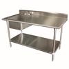 Advance Tabco KLAG-11B-304L-X Special Value 30inx48in Stainless Steel Work Table w/Left Sink 